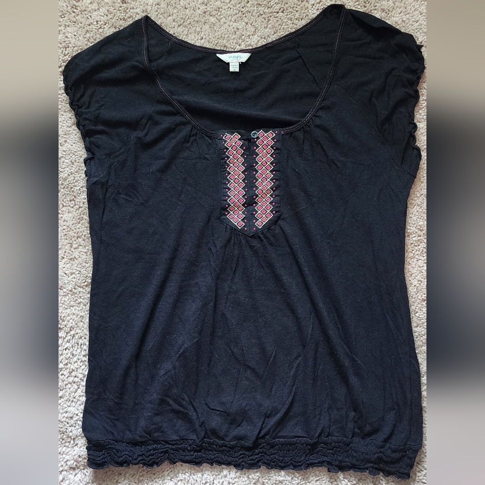 American Eagle black boho size XXL top